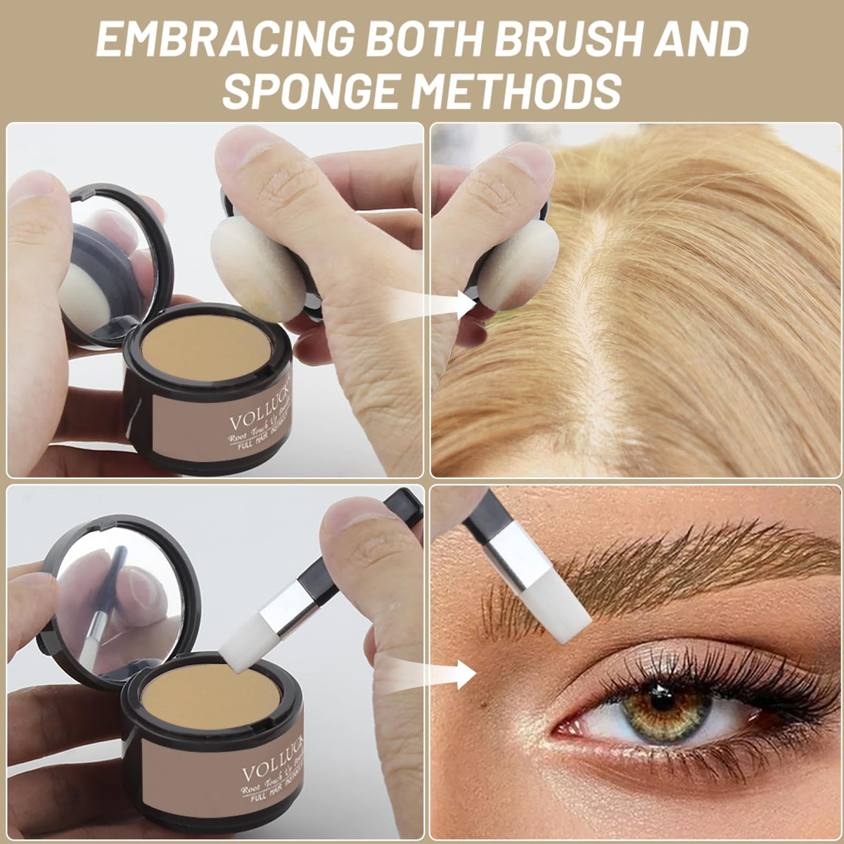 VOLLUCK Root Touch Up Powder applicator sponge