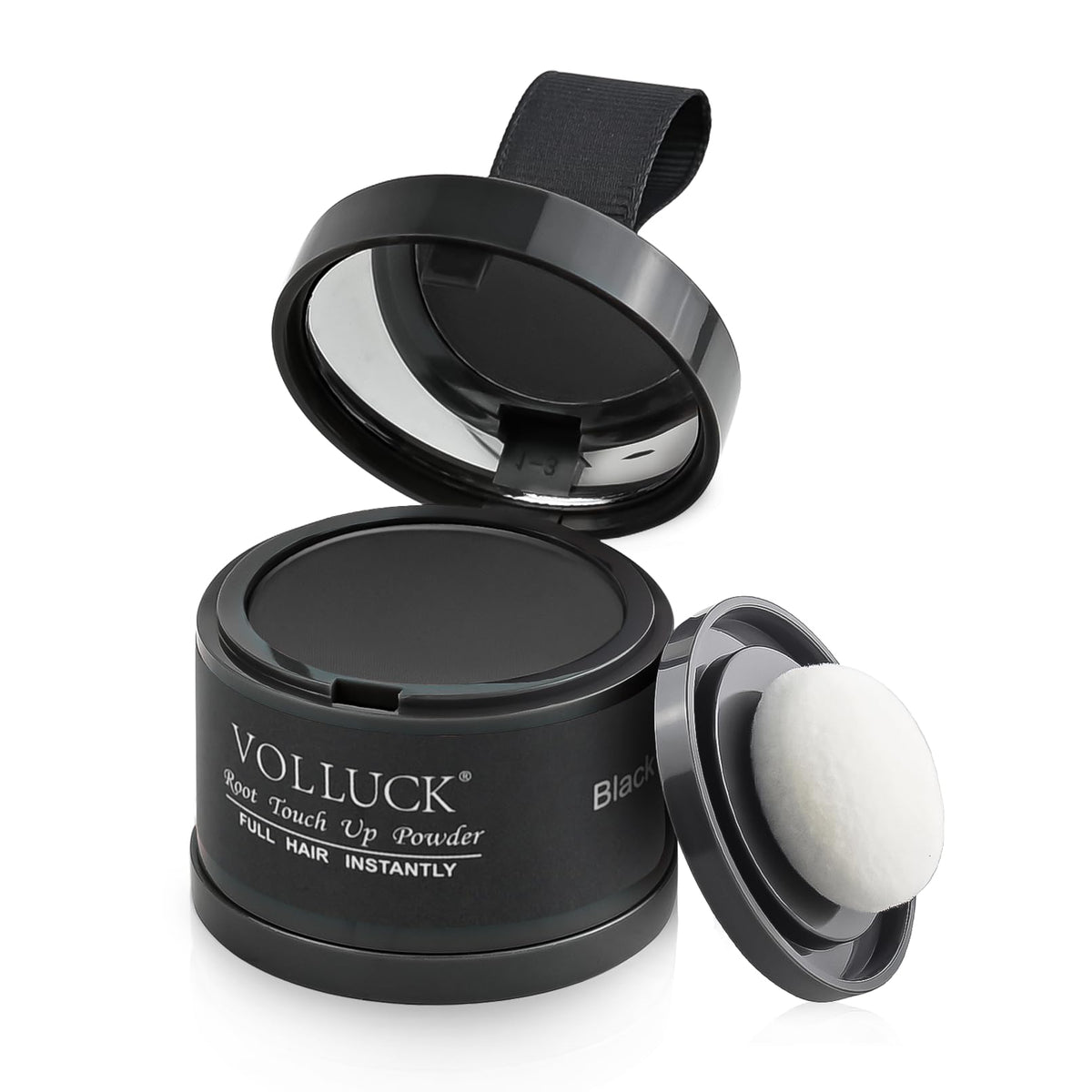VOLLUCK Root Touch Up Powder black shade front view