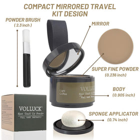 VOLLUCK Root Touch Up Powder compact with mirror