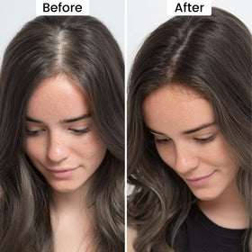 VOLLUCK Root Touch Up Powder Dark Brown texture close-up