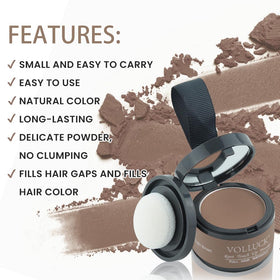 VOLLUCK Root Touch Up Powder Light Brown packaging