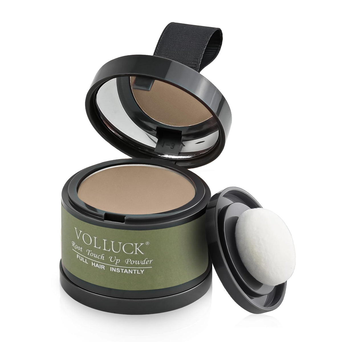 VOLLUCK Root Touch Up Powder Light Coffee front view