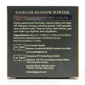 VOLLUCK Root Touch Up Powder Medium Brown usage demonstration