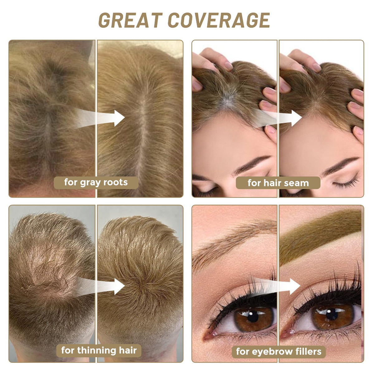 VOLLUCK Root Touch Up Powder showing powder texture