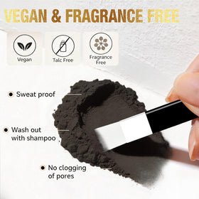 VOLLUCK Root Touch Up Powder with natural hair