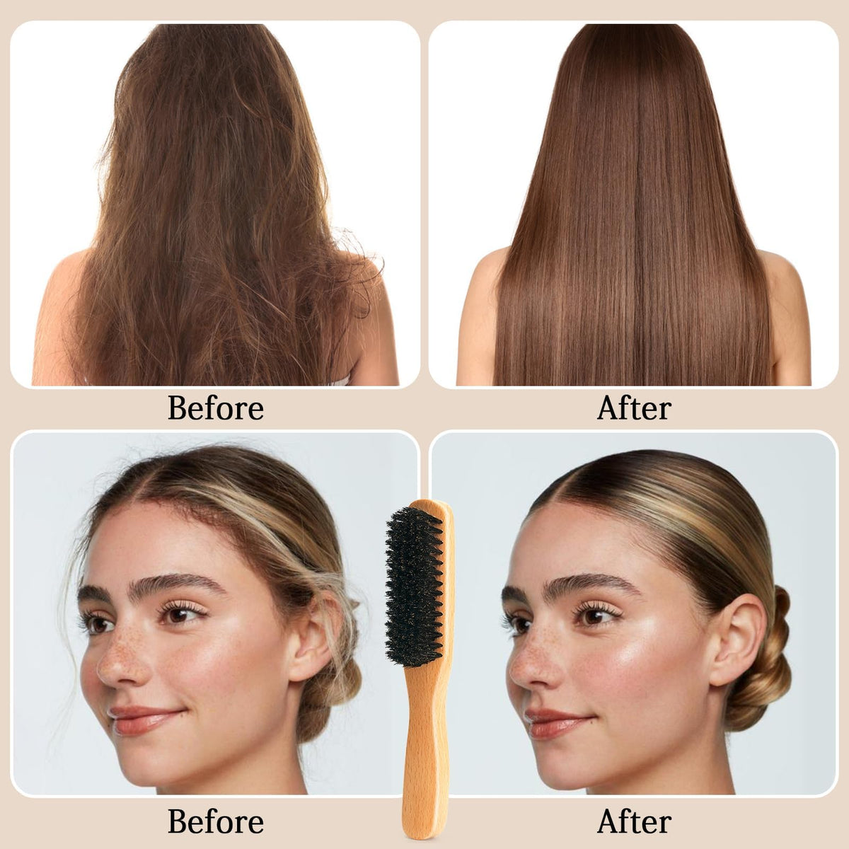 Volumizing teasing brush for added lift