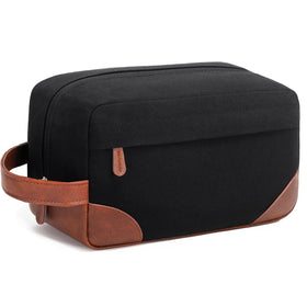 Vorspack Canvas Travel Toiletry Bag front view in black
