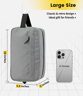 Vorspack toiletry bag showing main compartment and mesh pockets