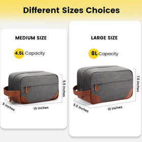 Vorspack toiletry bag showing main compartment and mesh pockets