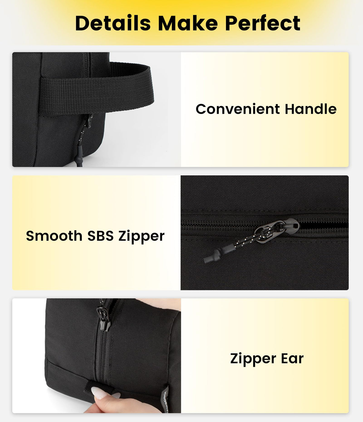 Vorspack Toiletry Bag side view displaying size