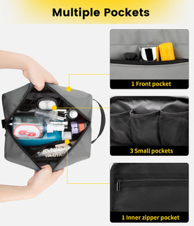 Vorspack toiletry bag side view with handle