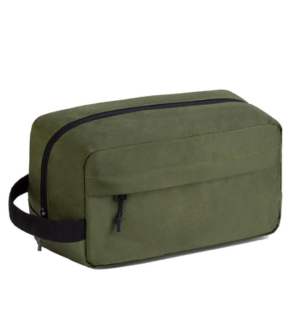 Vorspack Travel Toiletry Bag front view in army green