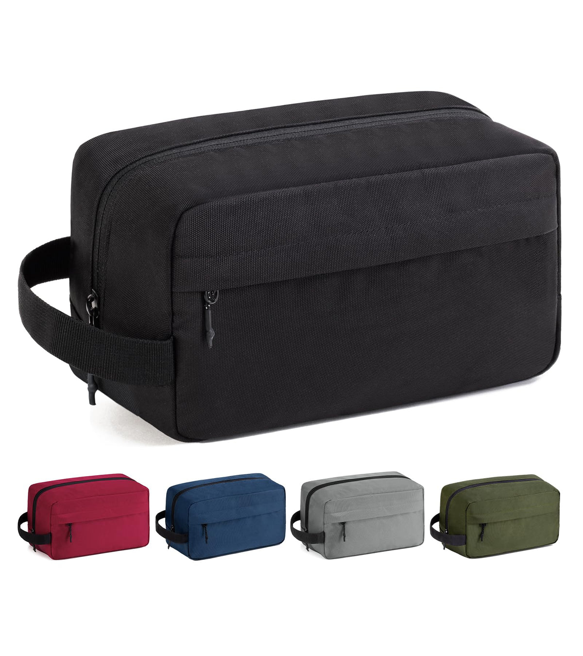 Vorspack Travel Toiletry Bag front view in black
