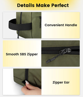 Vorspack Travel Toiletry Bag with smooth zipper