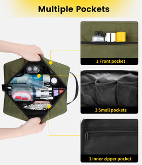 Vorspack Travel Toiletry Bag with toiletries inside
