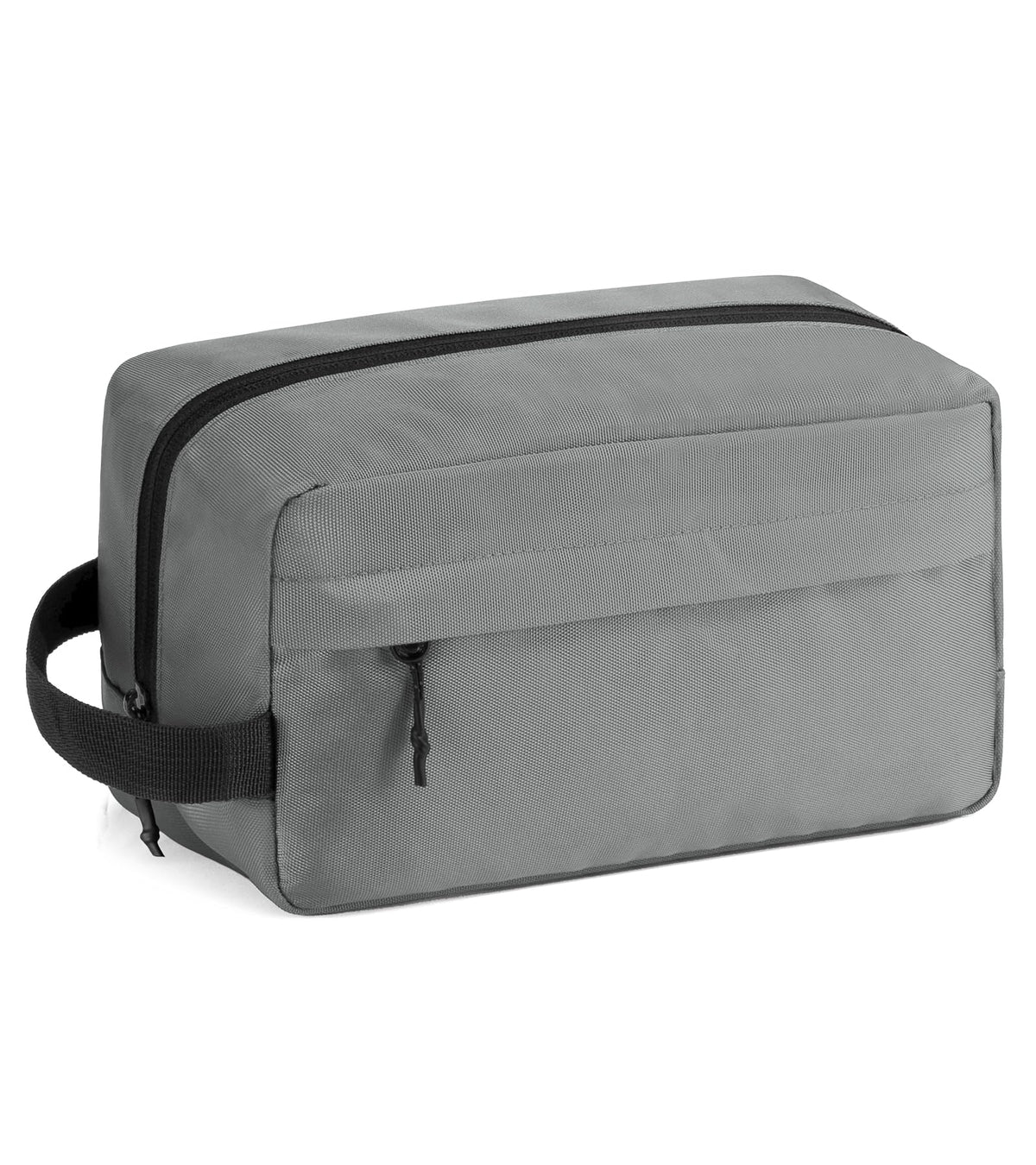 Vorspack Water Resistant Travel Toiletry Bag front view in grey