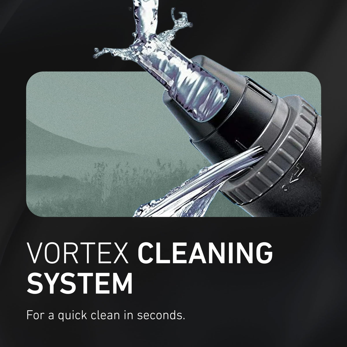 Vortex cleaning system of Panasonic Men's Ear and Nose Hair Trimmer
