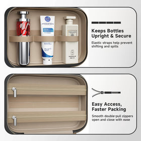 Voyree Travel Toiletry Bag folded for storage