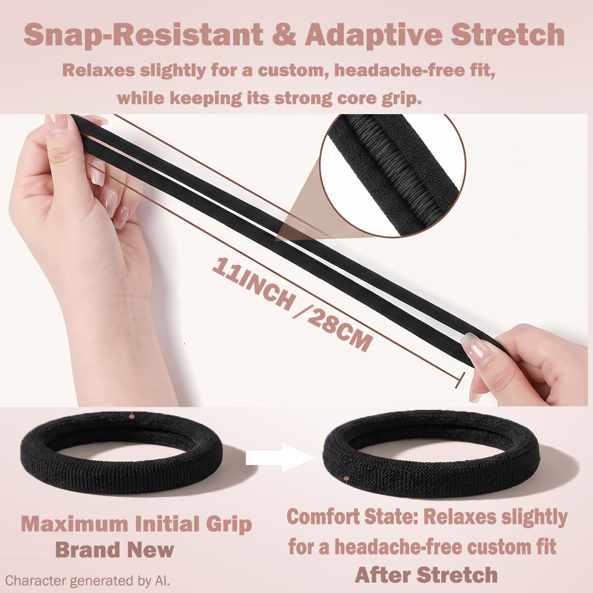 Vrose Flosi High Stretch Hair Ties packaging