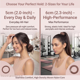 Vrose Flosi High Stretch Hair Ties packaging with 20 pieces