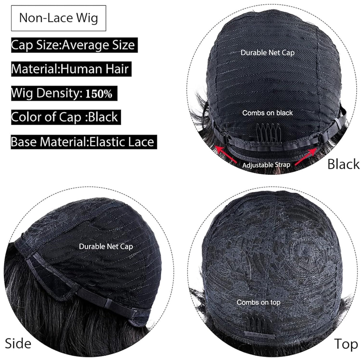 VRZ Pixie Cut Wig packaging display