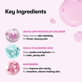 VT COSMETICS CICA Collagen Daily Mask inside tub with built-in tweezer