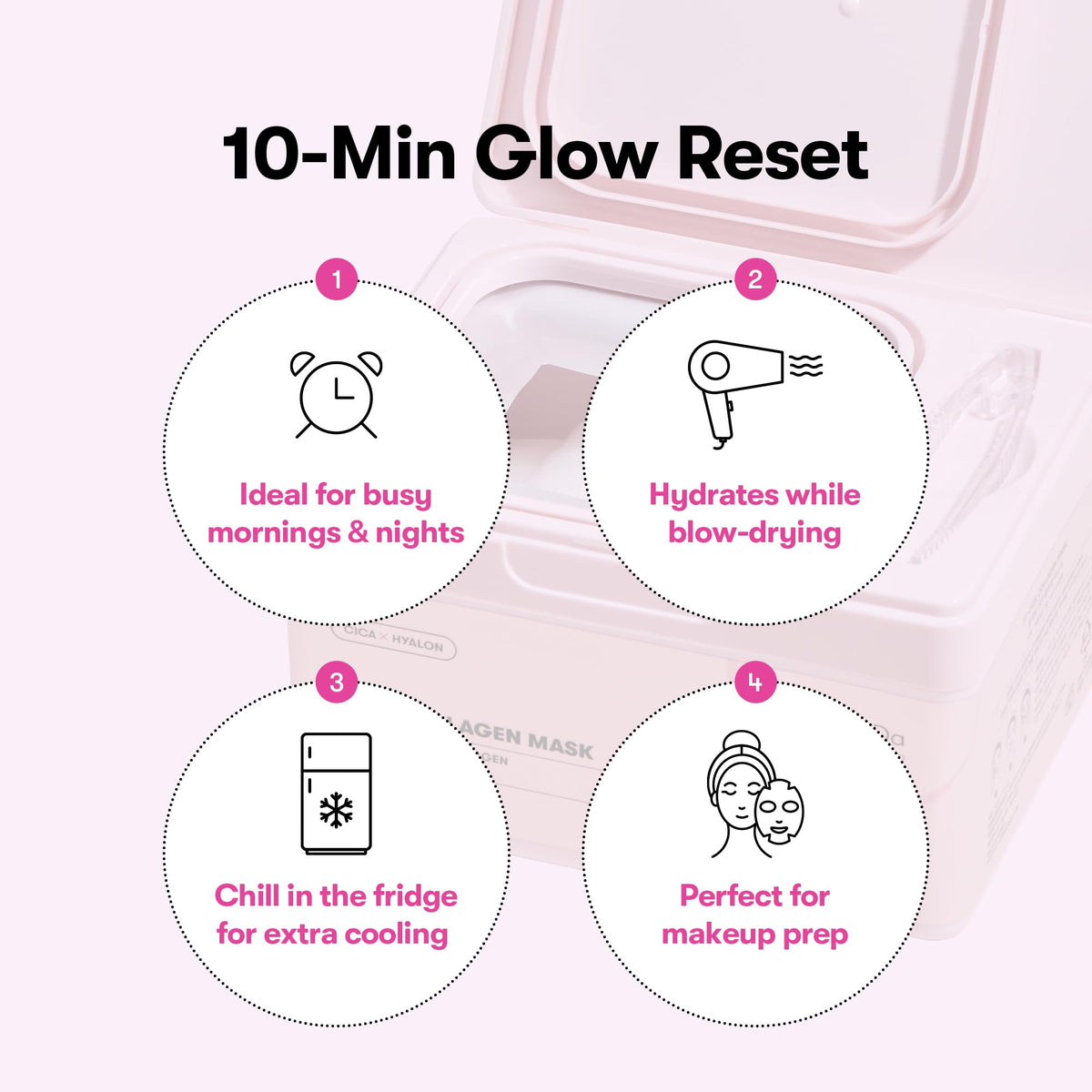 VT COSMETICS CICA Collagen Daily Mask texture on skin