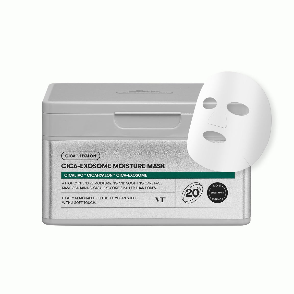 VT COSMETICS Cica-Exosome Moisture Mask packaging front view