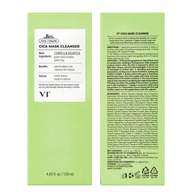 VT COSMETICS CICA Mask Cleanser showing the clay mask effect