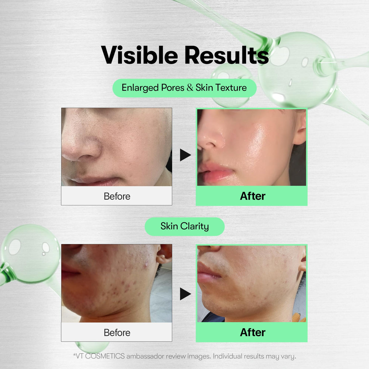 VT COSMETICS CICA Reedle Shot 700 Microneedling Serum texture close-up