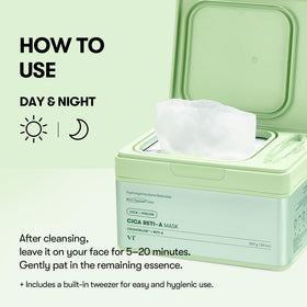 VT COSMETICS CICA Reti-A Daily Mask ingredients list