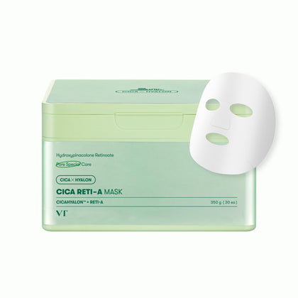 VT COSMETICS CICA Reti-A Daily Mask packaging front view