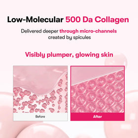 VT COSMETICS Collagen Reedle Shot Serum 50ml application on skin