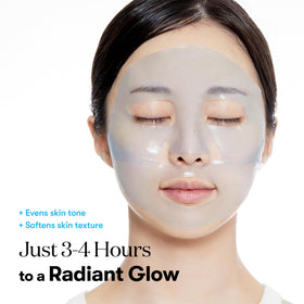 VT COSMETICS Hydrop Reedle Shot Hydrogel Mask application on skin