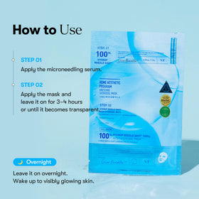 VT COSMETICS Hydrop Reedle Shot Hydrogel Mask in use during skincare routine