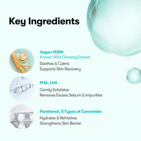 VT COSMETICS PDRN Barrier Cleanser back view with ingredient list