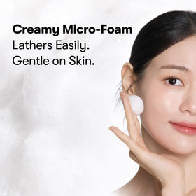VT COSMETICS PDRN Barrier Cleanser with foam texture demonstration