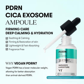 VT COSMETICS PDRN Cica Exosome Ampoule close-up of the bottle