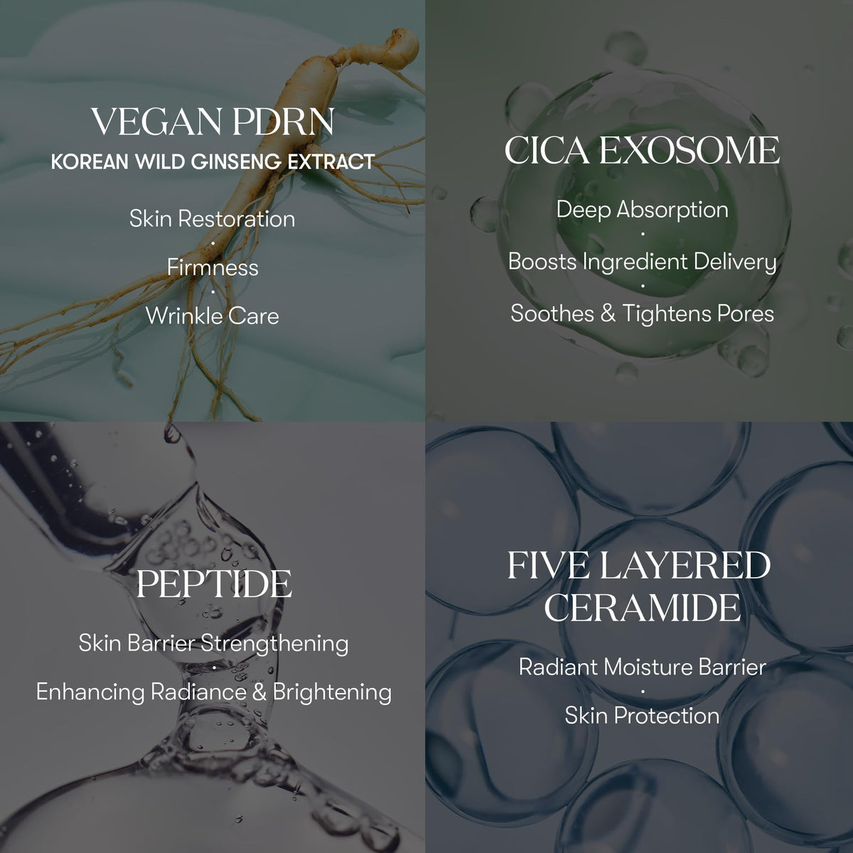 VT COSMETICS PDRN Cica Exosome Ampoule texture on skin