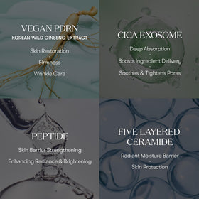 VT COSMETICS PDRN Cica Exosome Ampoule texture on skin