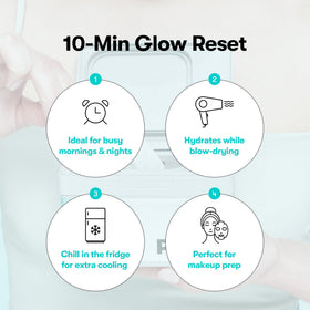 VT COSMETICS PDRN Daily Hydrating Mask being applied to face