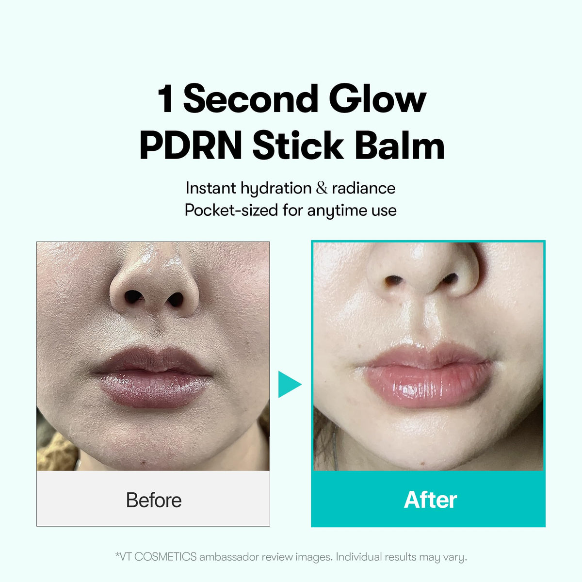 VT COSMETICS PDRN Essence Stick Balm application on skin