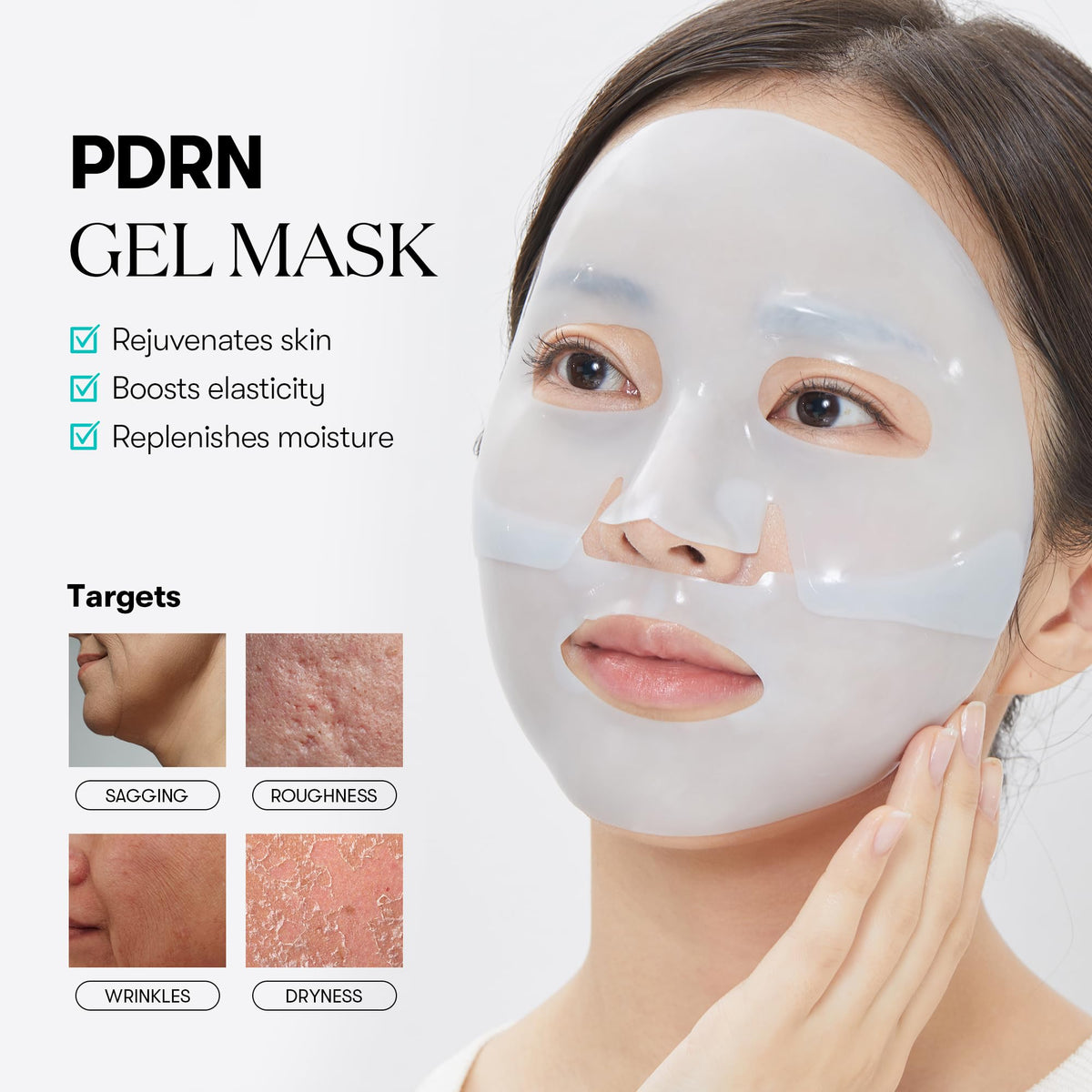 VT COSMETICS PDRN Hydrogel Mask individual mask close-up