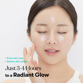 VT COSMETICS PDRN Hydrogel Mask on a model's face