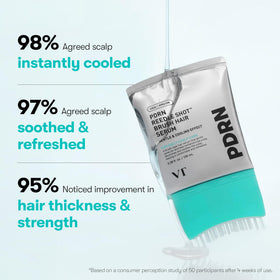 VT COSMETICS PDRN Reedle Shot Brush Hair Serum with hair care products