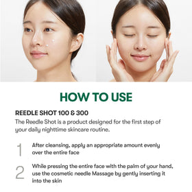 VT COSMETICS Pro Cica Reedle Shot 100 Serum application on skin
