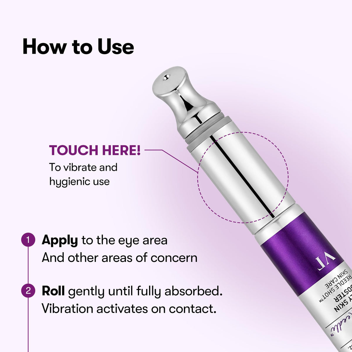 VT COSMETICS Reedle Shot Firming Eye Cream in lifestyle setting