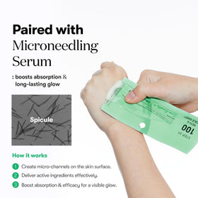 VT COSMETICS Reti-A Hydrogel Mask being applied