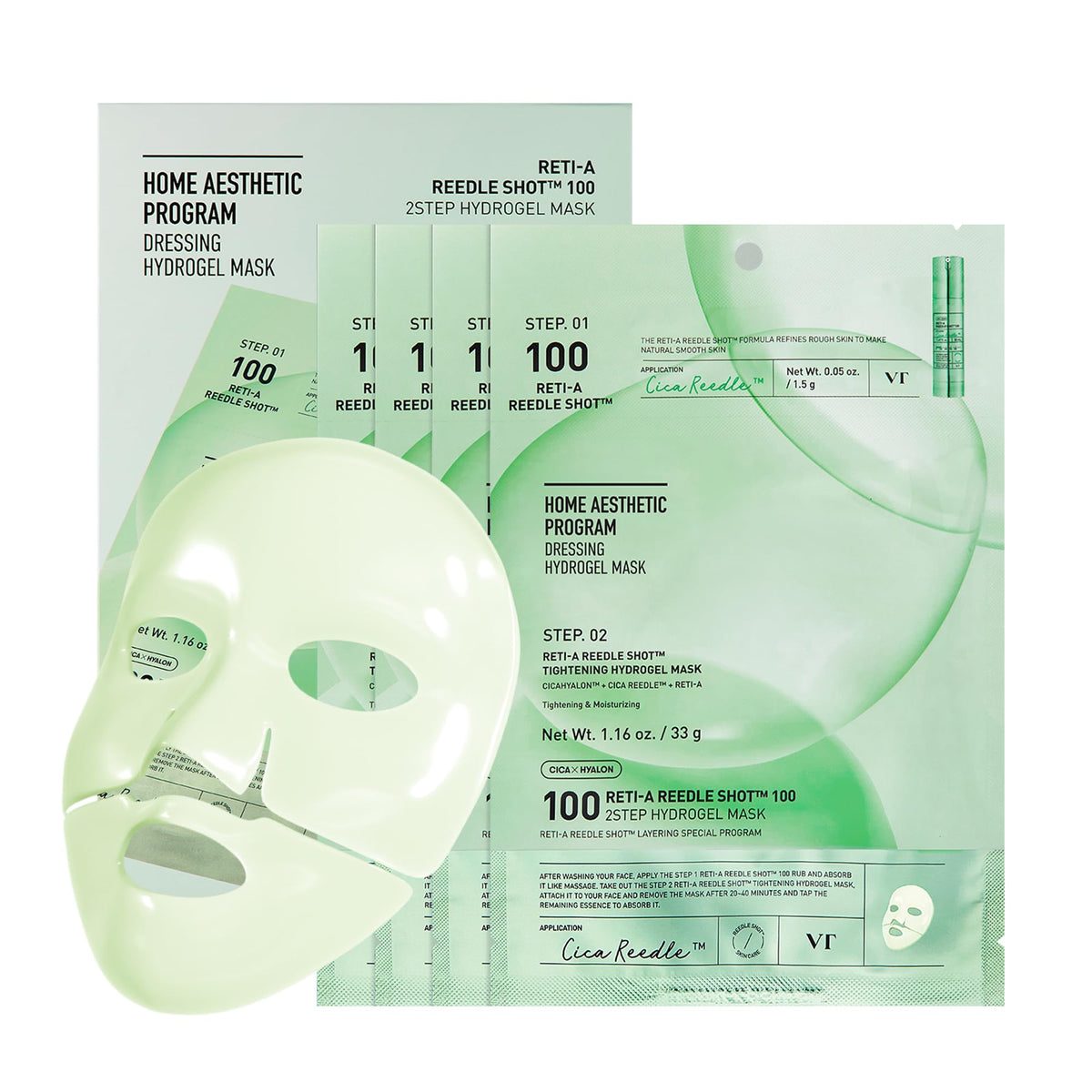 VT COSMETICS Reti-A Hydrogel Mask packaging front view