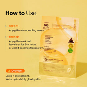 VT COSMETICS Vita-Light Reedle Shot 100 Hydrogel Mask displayed with skincare products